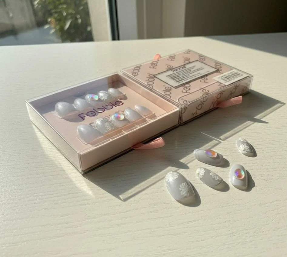 Febble - French Crystal Tip Press-On Nails