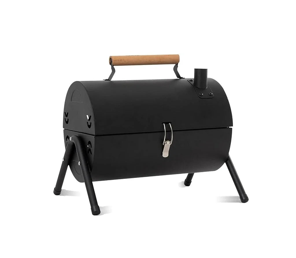 Portable Iron BBQ Grill With Hob © Ⓢ