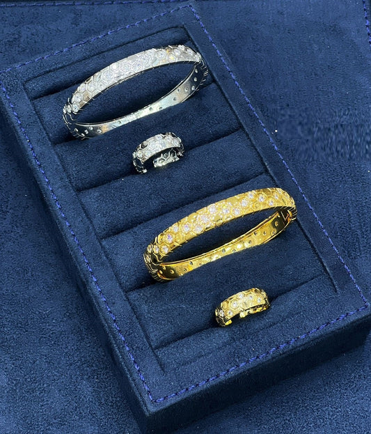 Classic Crystal Edge Kada Set