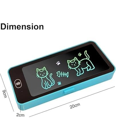 2-in-1 LCD Writing Tablet Pencil Case
