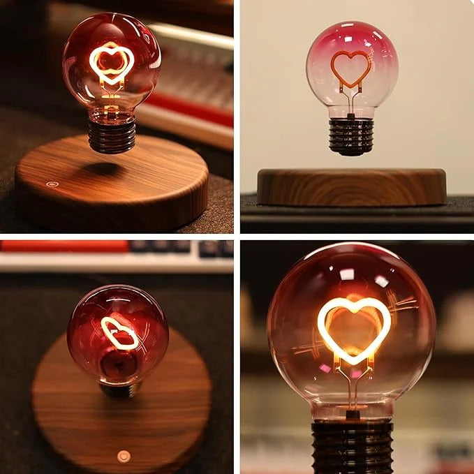 Levitating Heart LED Bulb Lamp © Ⓢ