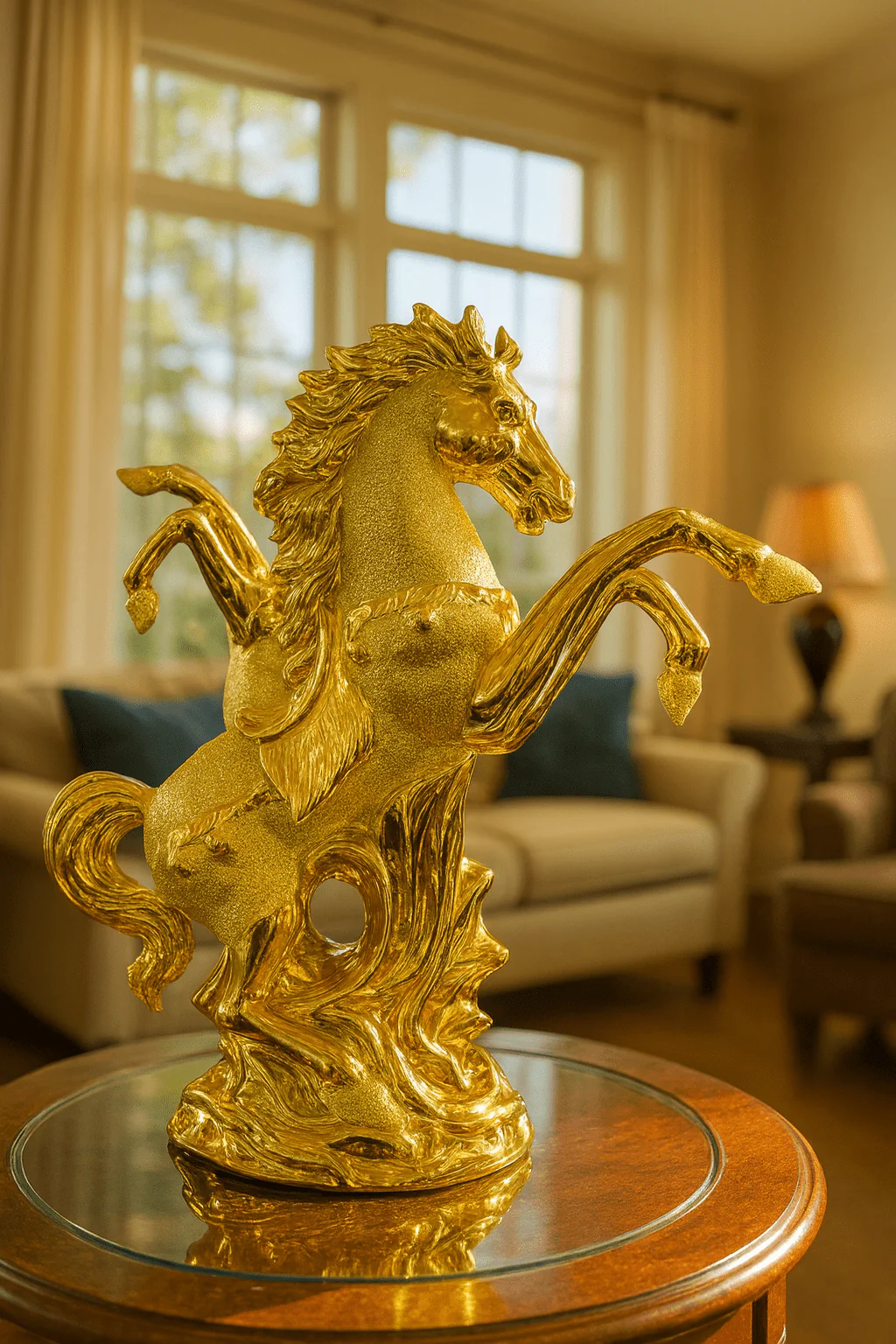 Twin Horses Sculpture ©