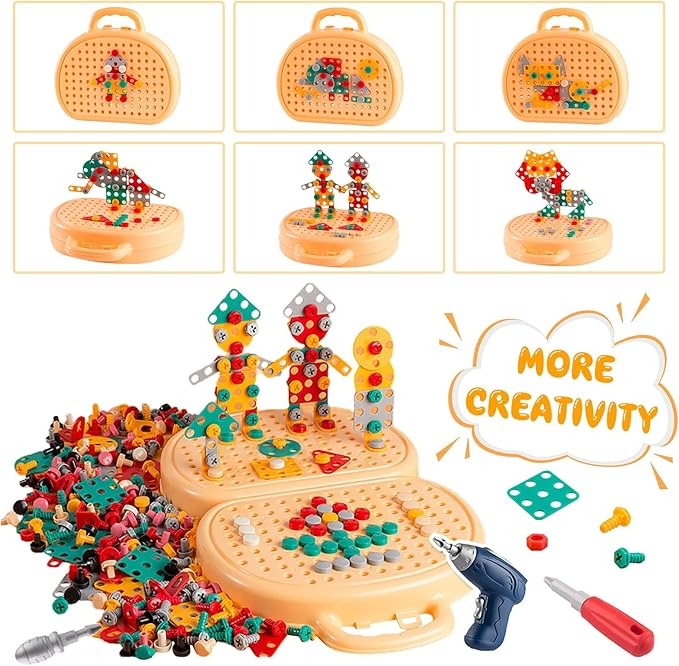 DIY Creative Screw Puzzle Suitcase