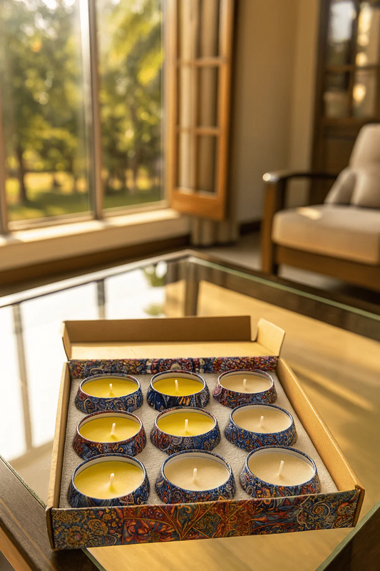 Decorative Scented Tin Candle Gift Set
